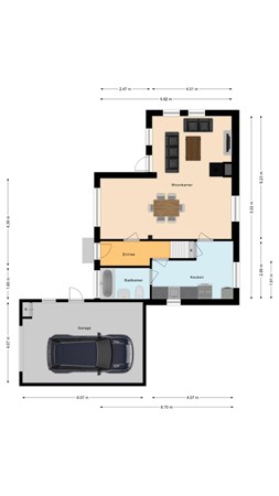 Plattegrond - Linderflier 39a, 7681 ZK Vroomshoop - Begane grond.jpg